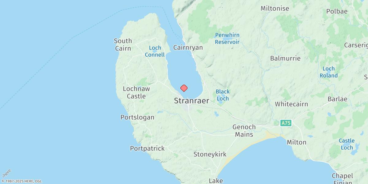 Map of Stranraer