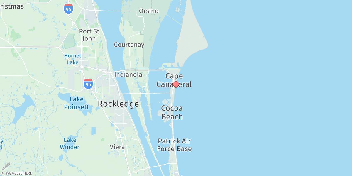 Map of Cocoa Beach