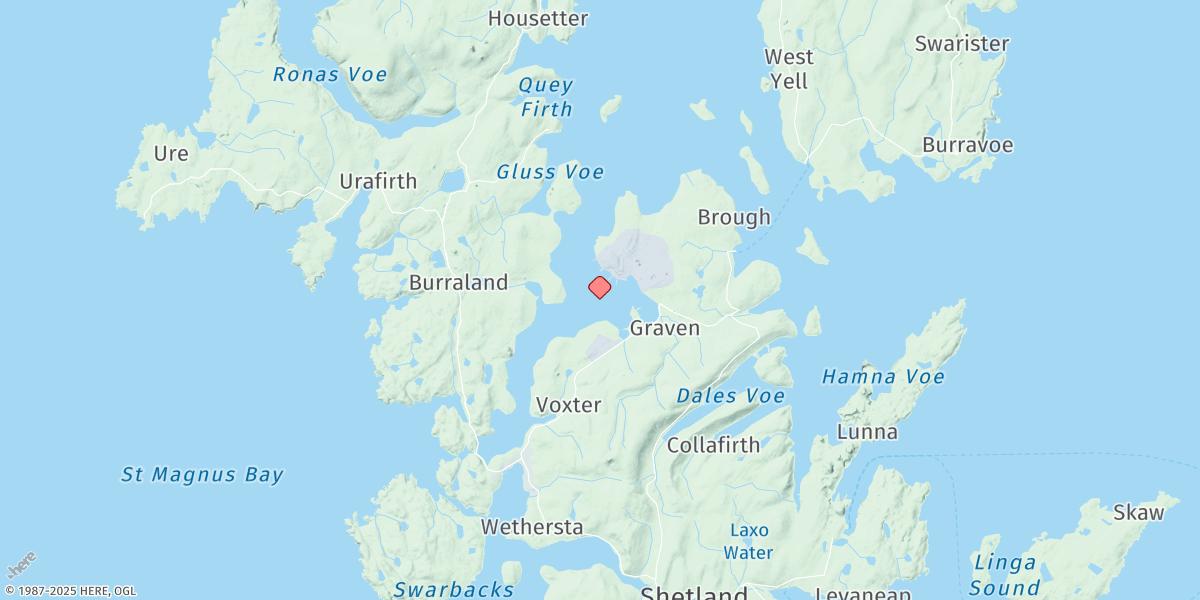 Map of Sullom Voe