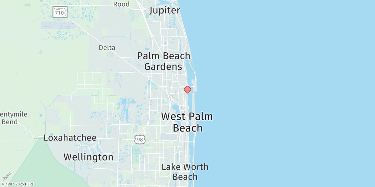 Map of Port Of Palm Beach