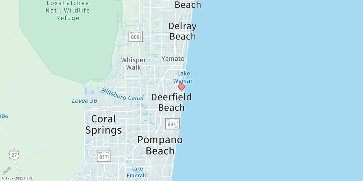 Map of Boca Raton, Lake Boca Raton