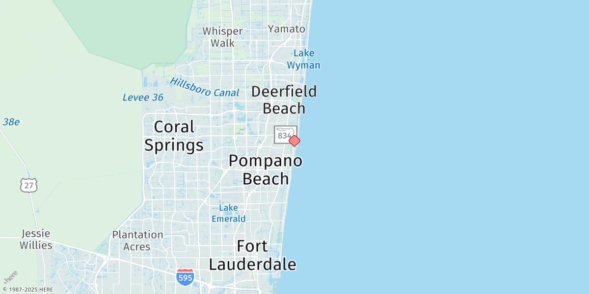 Map of Hillsboro Inlet Marina