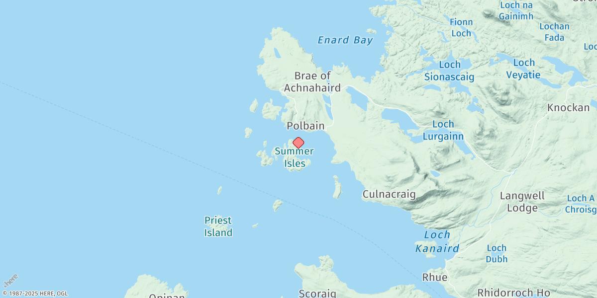 Map of Tanera Mor