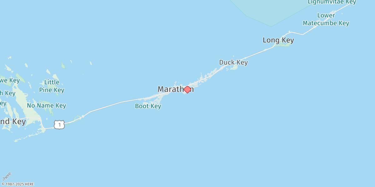Map of Key Colony Beach