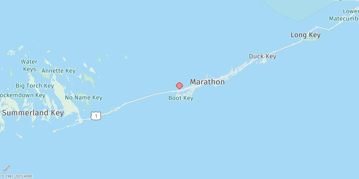 Map of Vaca Key, Uscg Station, Florida Bay