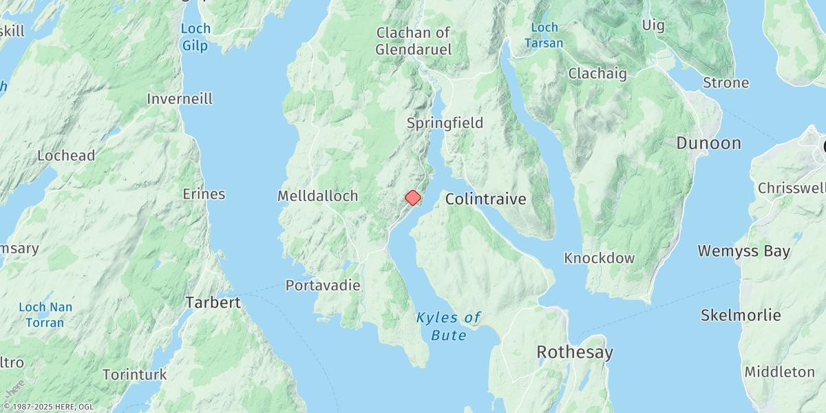 Map of Tighnabruaich