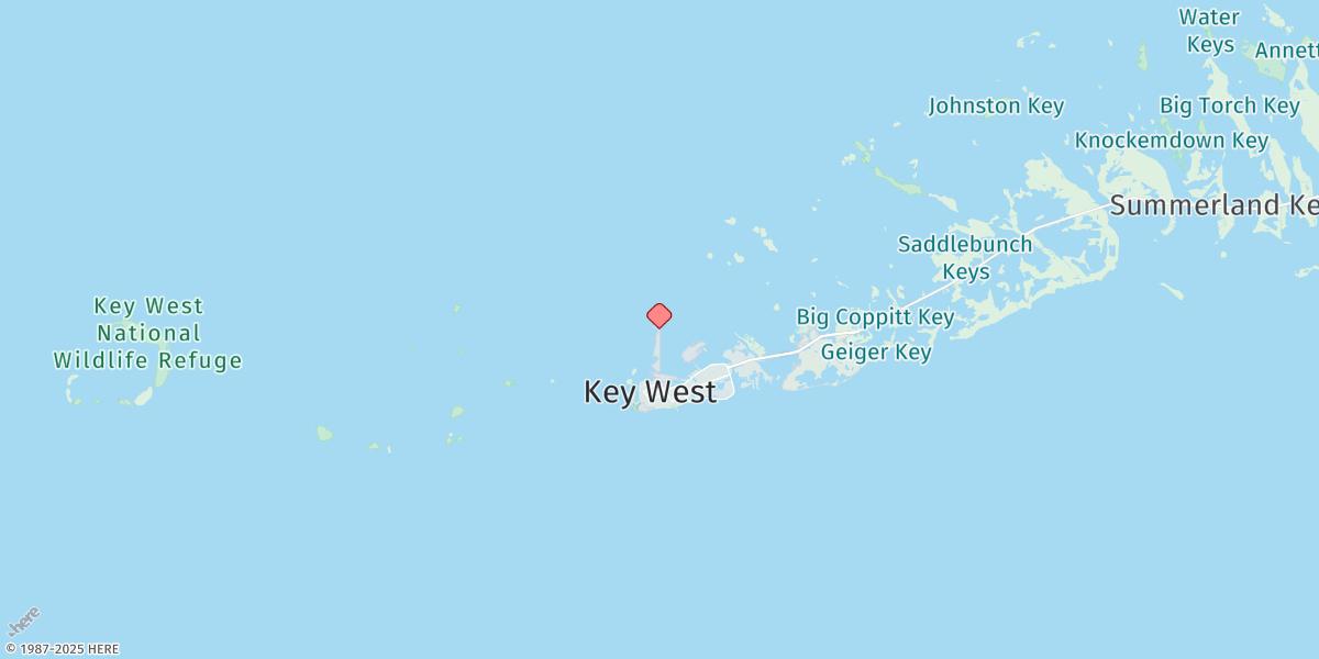 Map of Fleming Key, North End