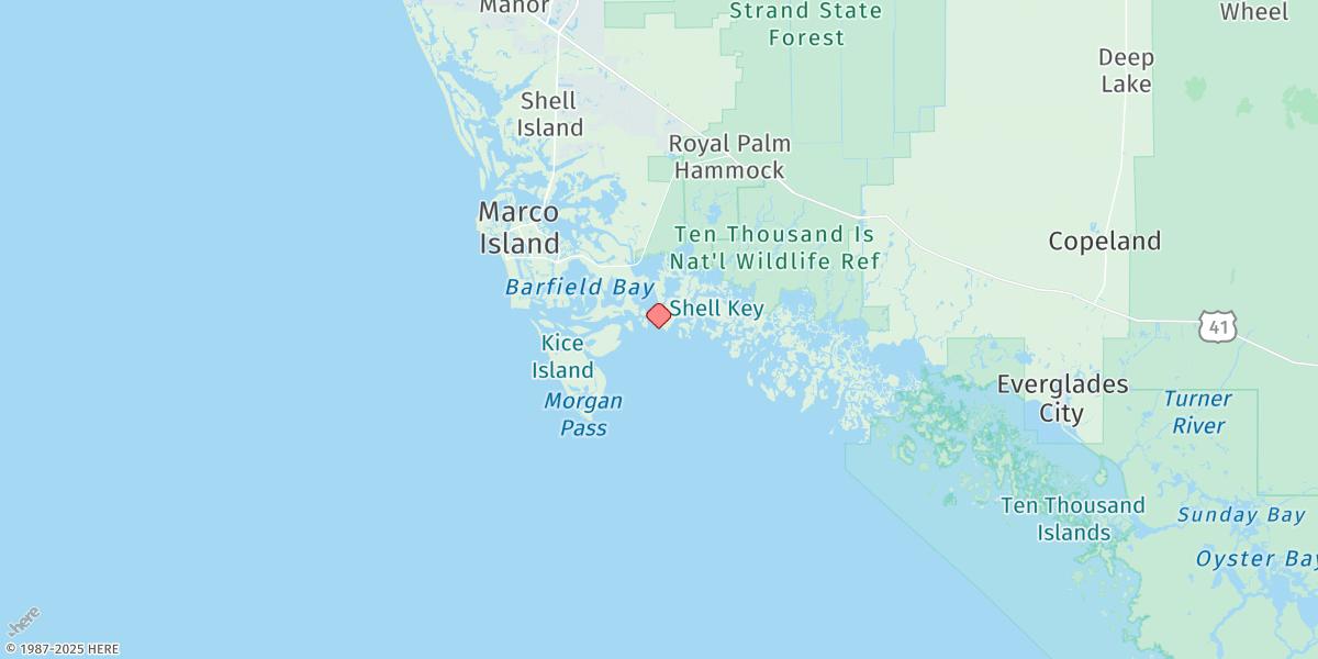 Map of Coon Key