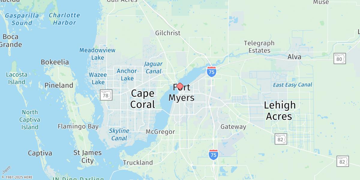 Map of Fort Myers