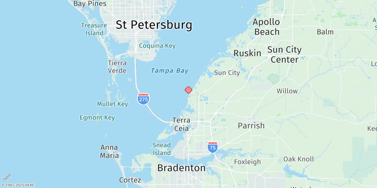 Map of Port Manatee
