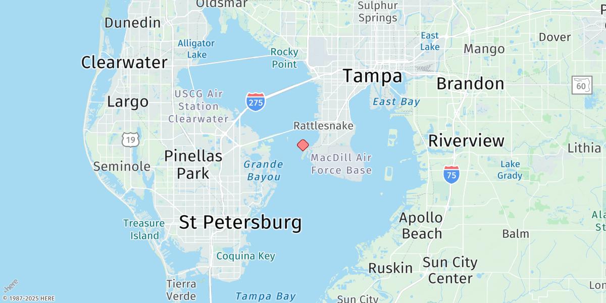 Map of Old Port Tampa