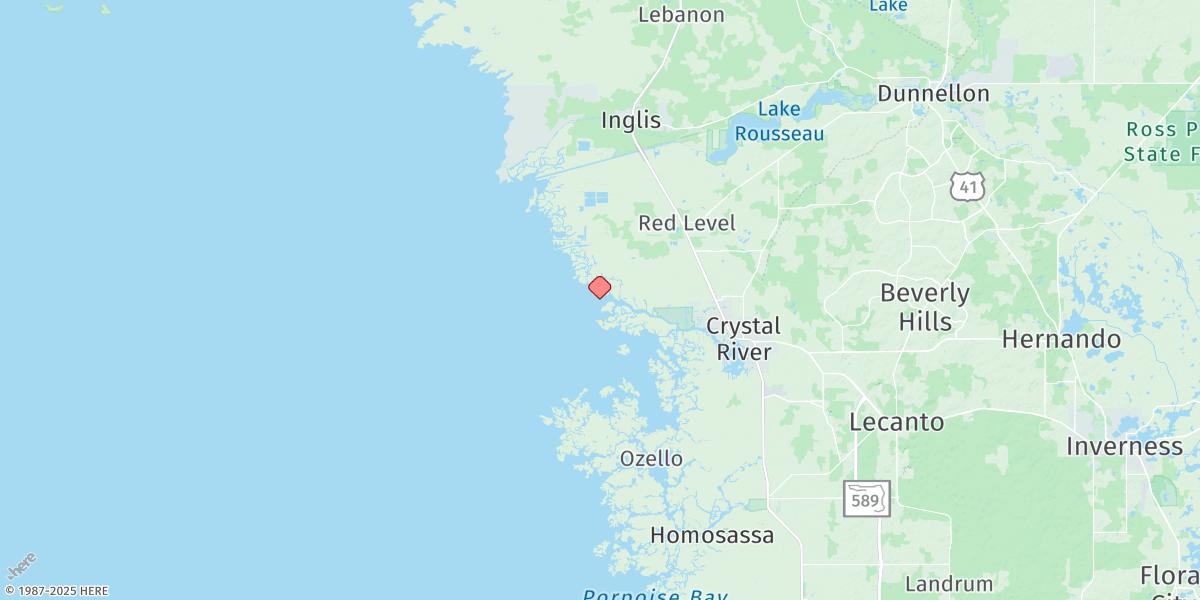 Map of Shell Island, North End
