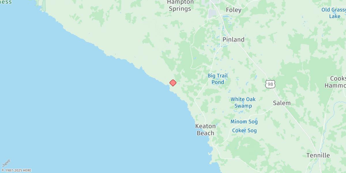 Map of Spring Warrior Creek