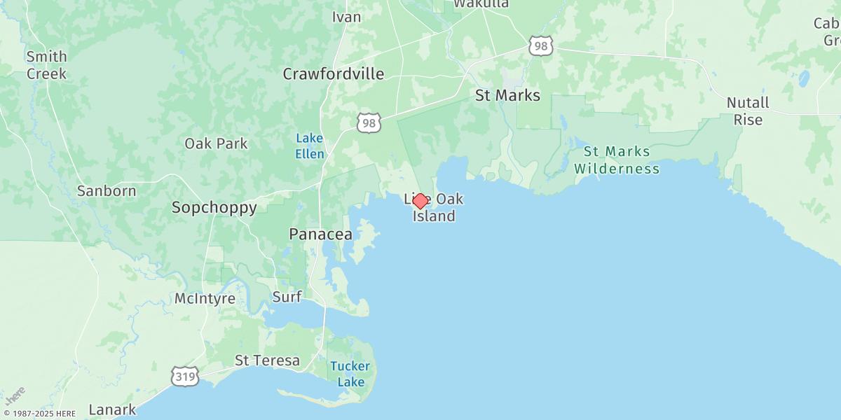 Map of Shell Point, Walker Creek