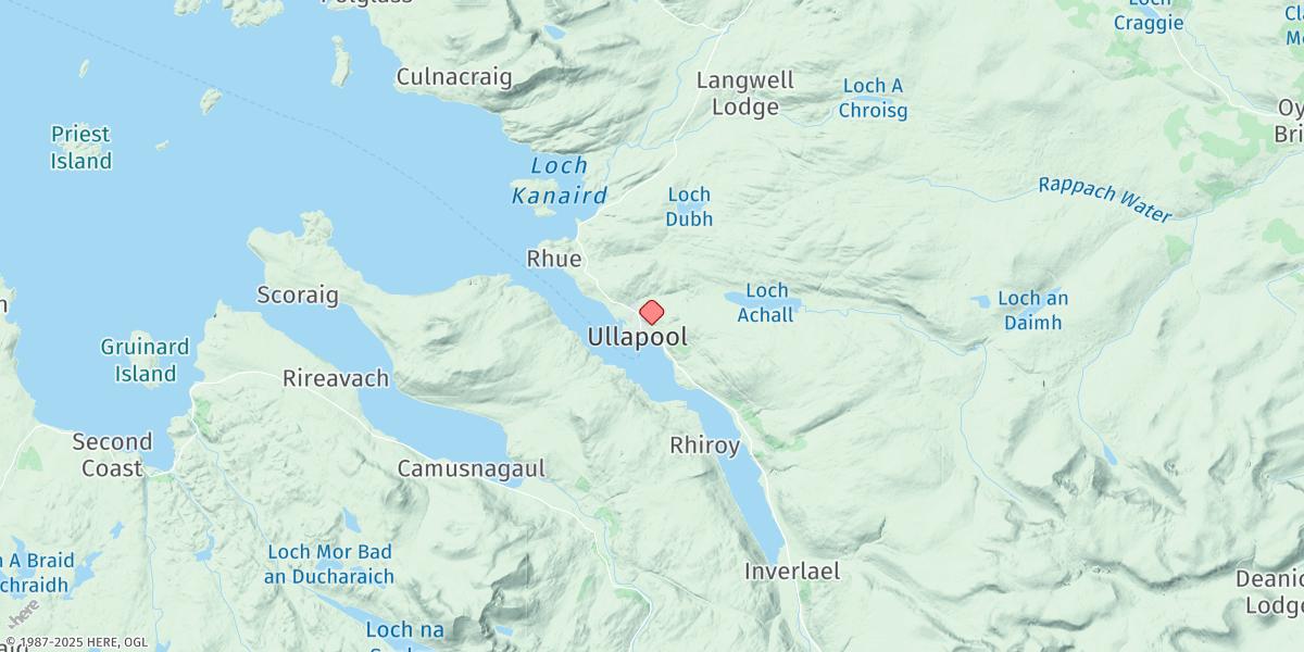 Map of Ullapool