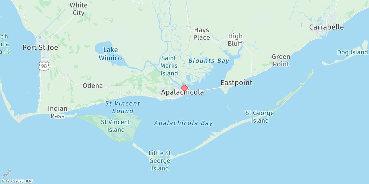 Map of Apalachicola