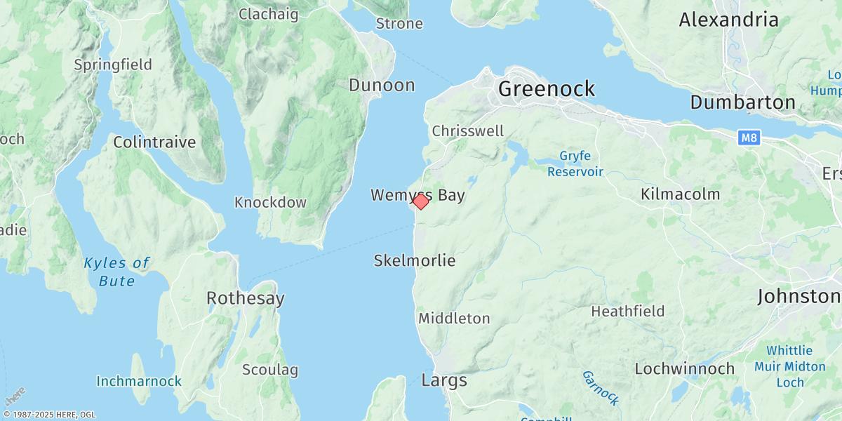 Map of Wemyss Bay