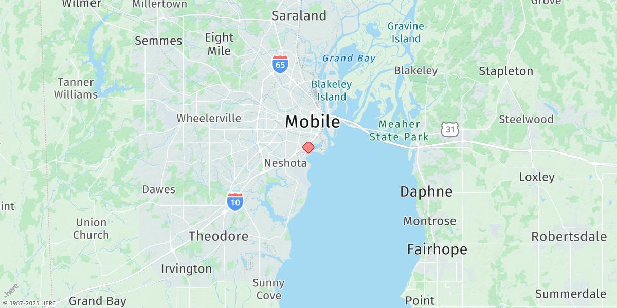 Map of Coast Guard Sector Mobile