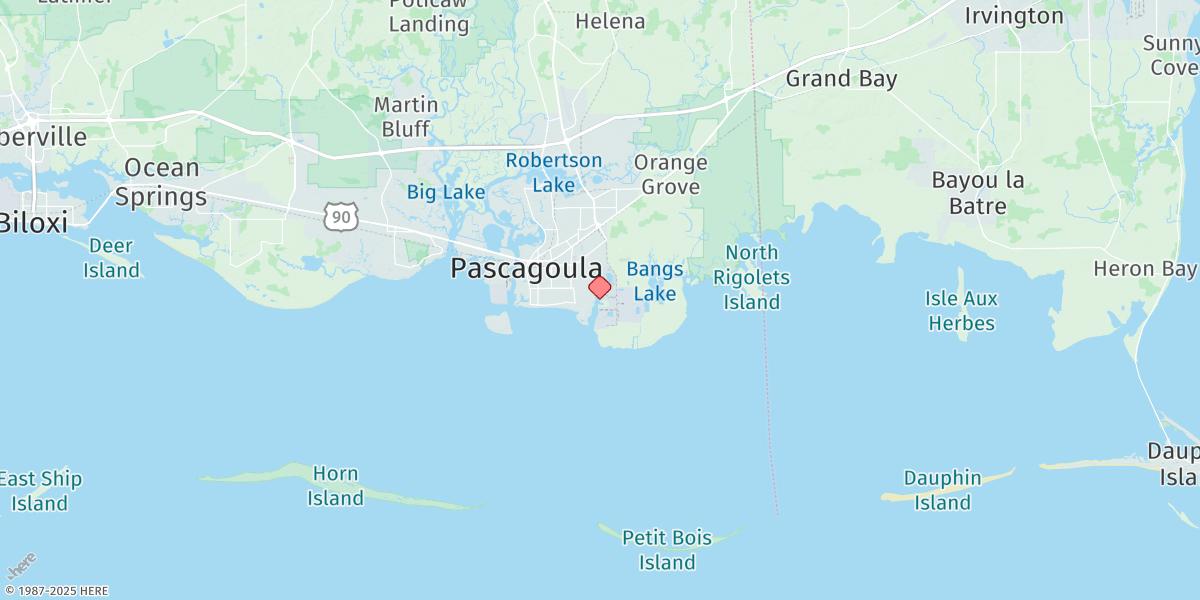Map of Dock E, Port Of Pascagoula