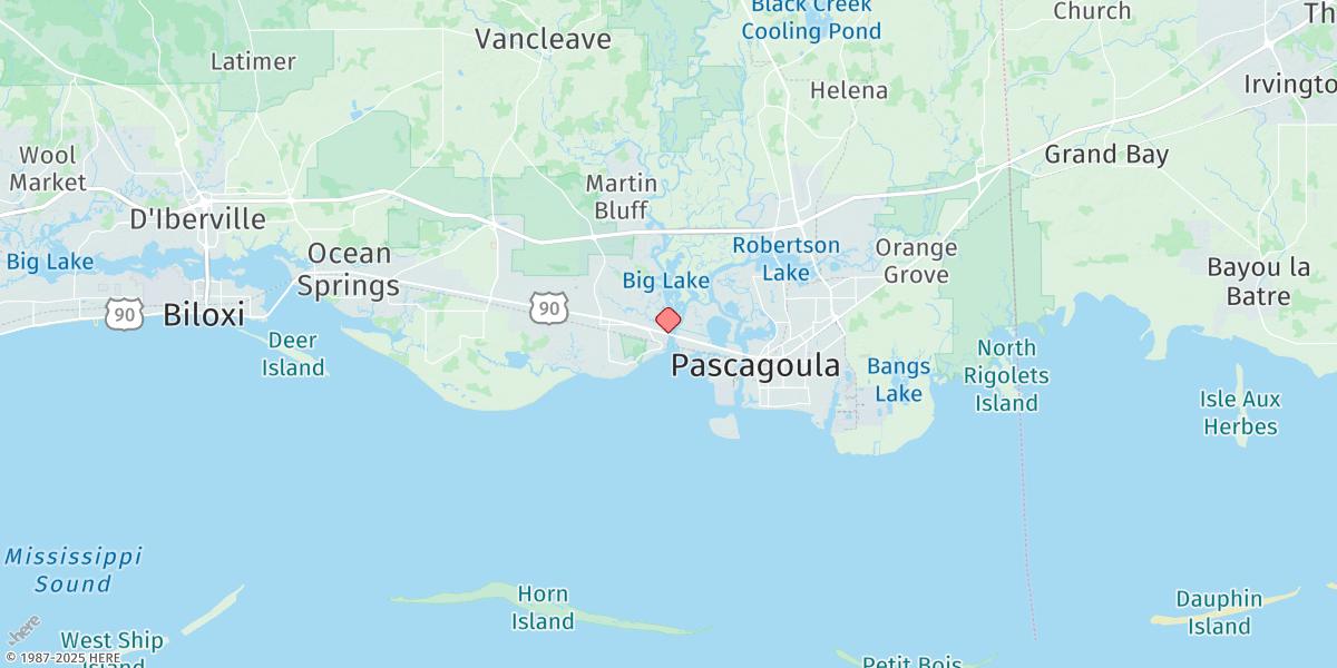 Map of Gautier