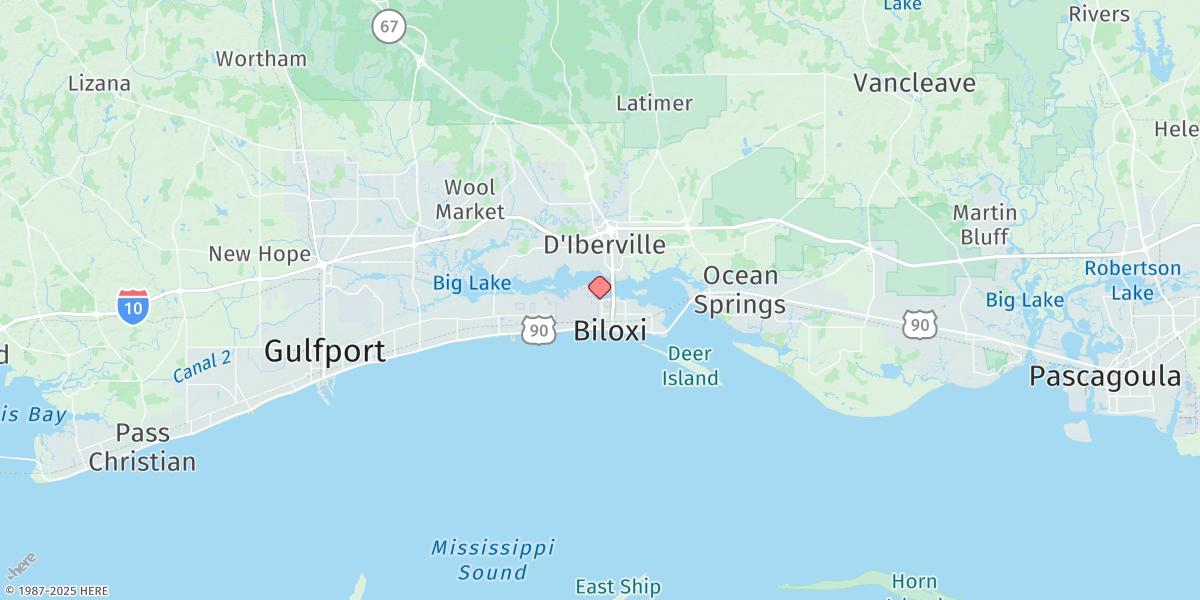 Map of Biloxi