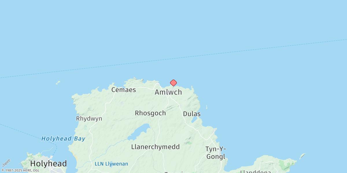 Map of Amlwch
