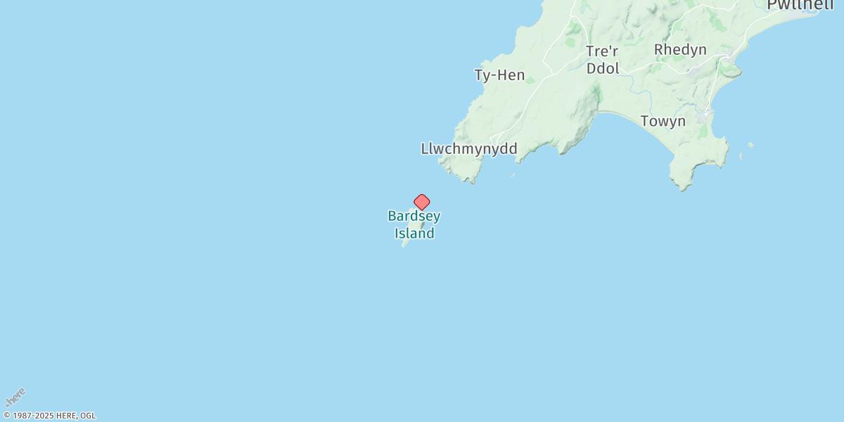 Map of Bardsey Island