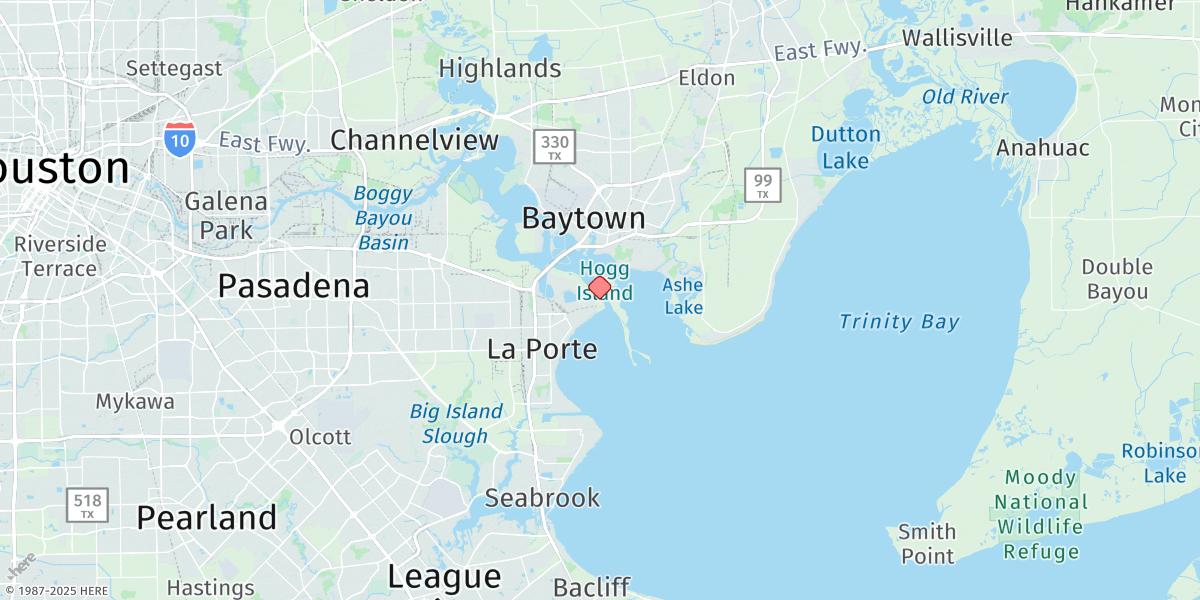 Map of Morgans Point, Barbours Cut