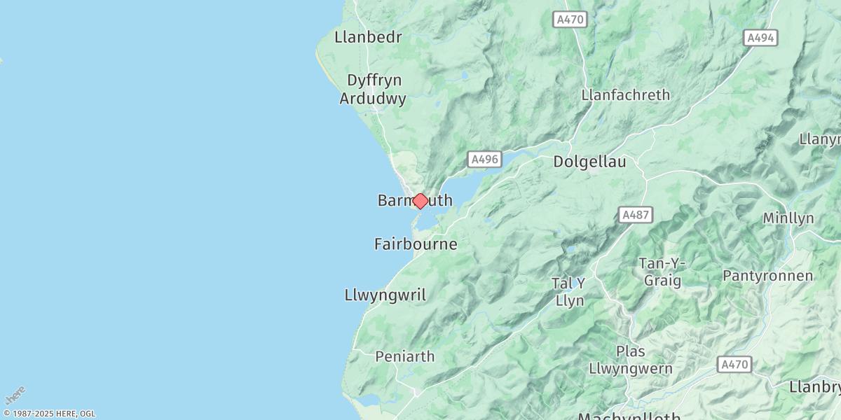 Map of Barmouth