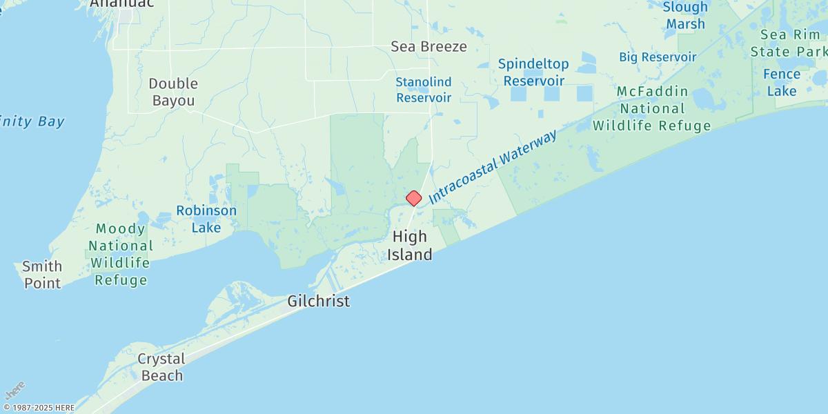 Map of High Island, Icww