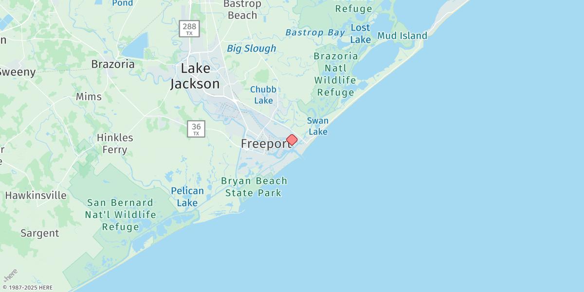 Map of Freeport Harbor