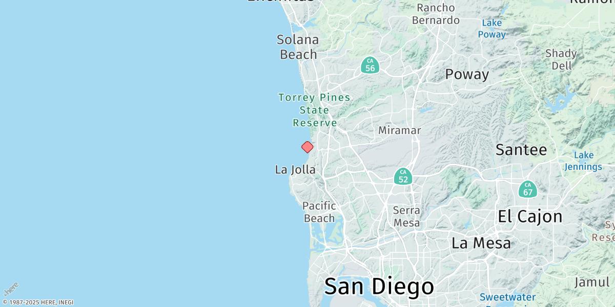 Map of La Jolla (Scripps Institution Wharf)