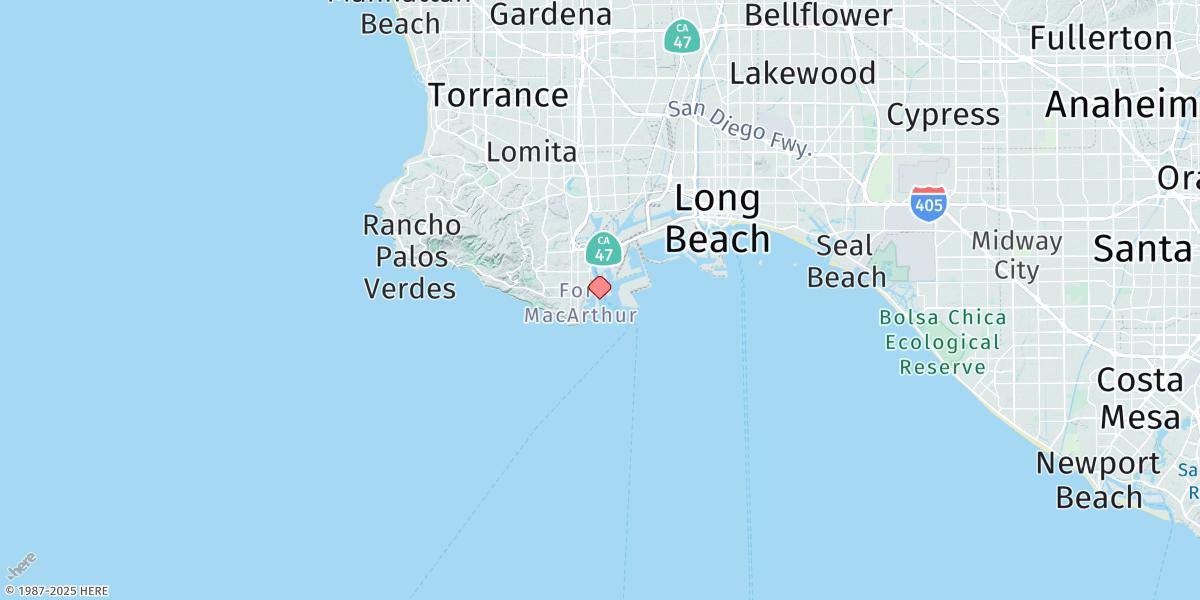 Map of Los Angeles (Outer Harbor)