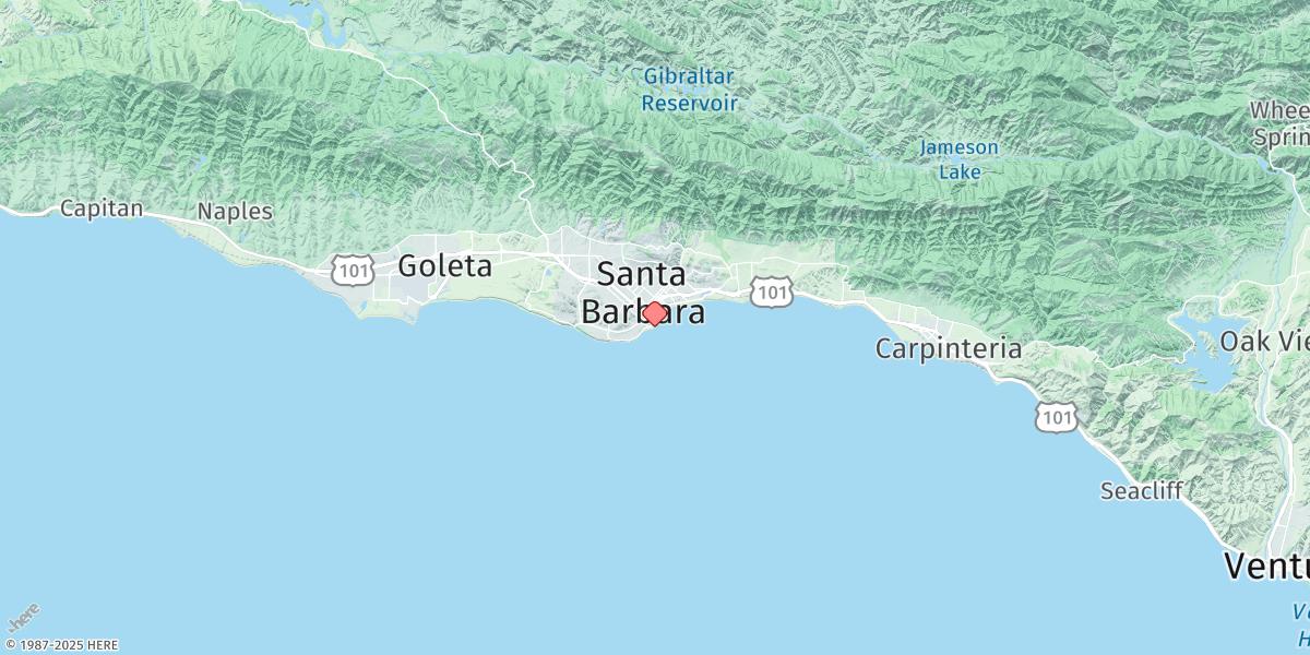 Map of Santa Barbara