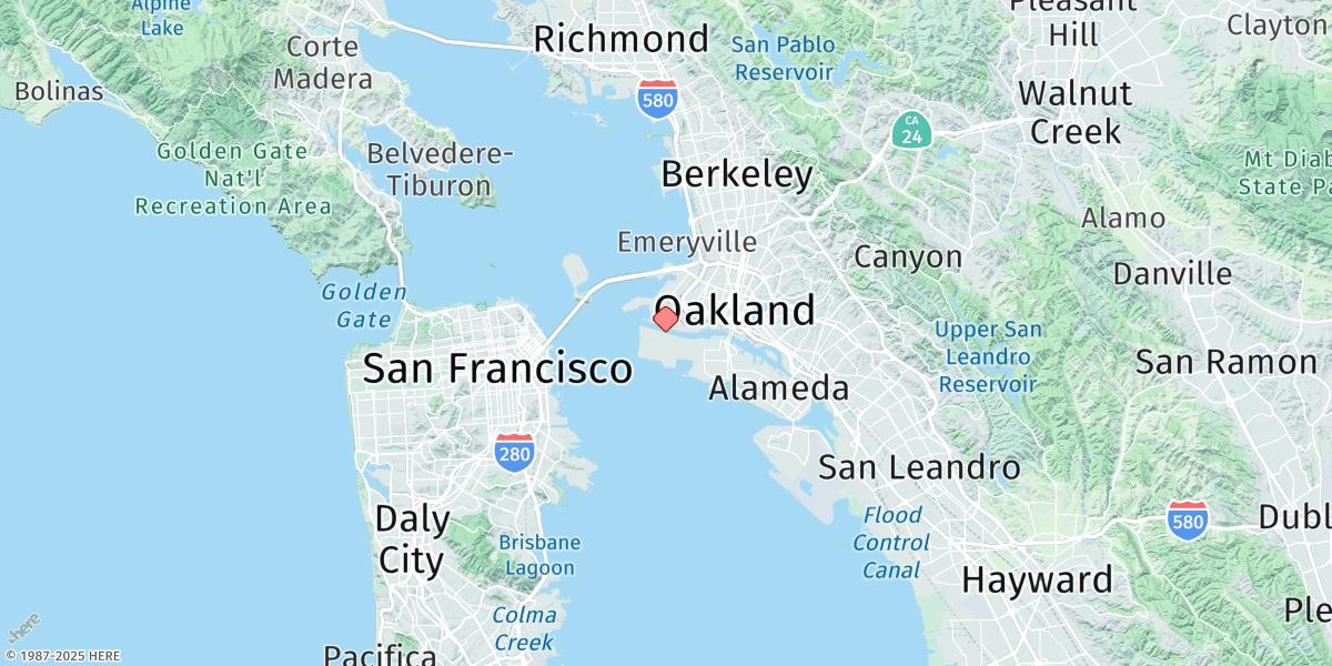 Map of Alameda Naval Air Station
