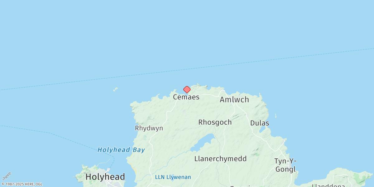 Map of Cemaes Bay