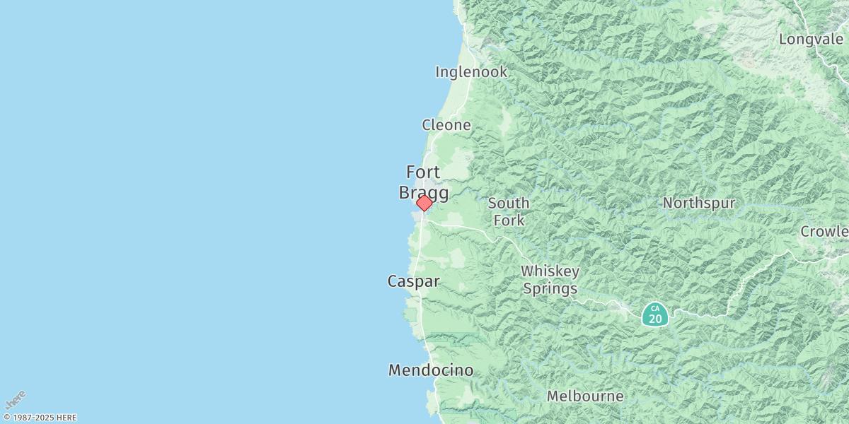 Map of Noyo Harbor