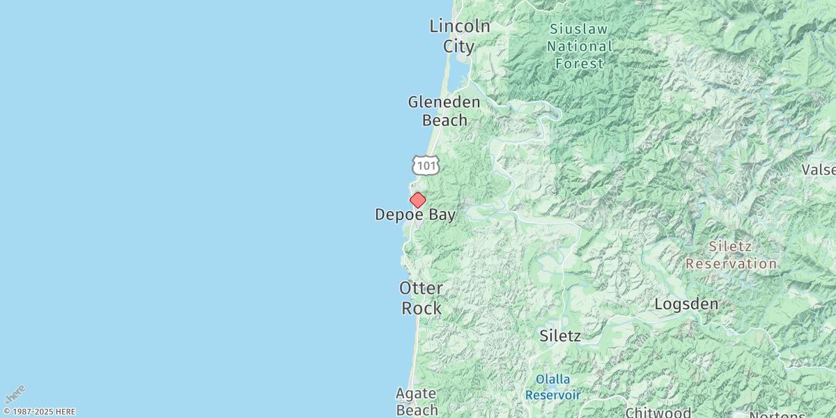 Map of Depoe Bay