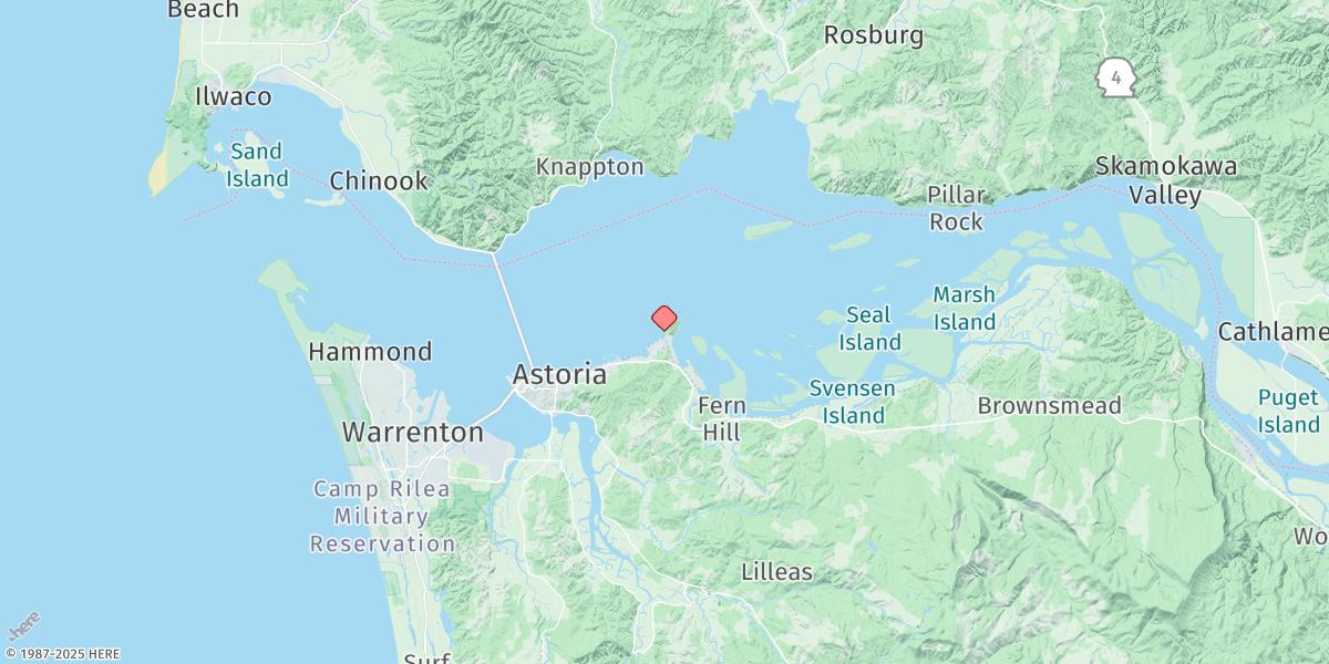 Map of Astoria (Tongue Point), Oreg.