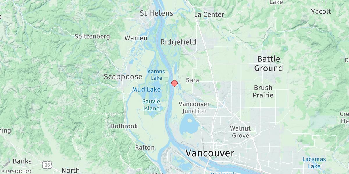 Map of Knapp Landing, Willow Bar
