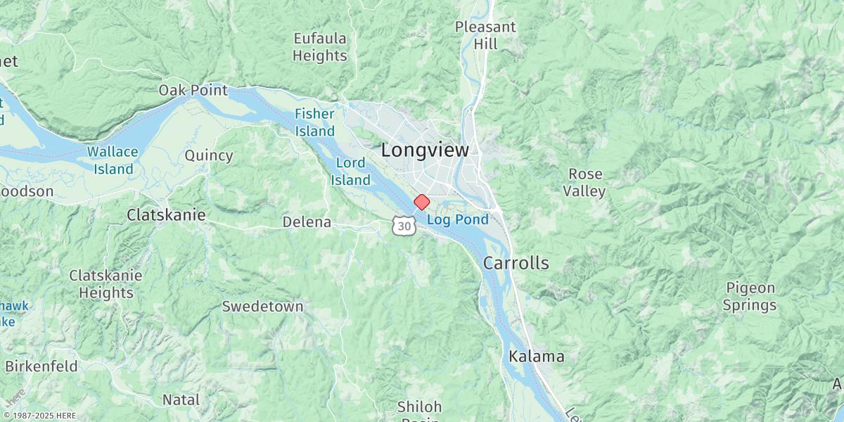 Map of Longview
