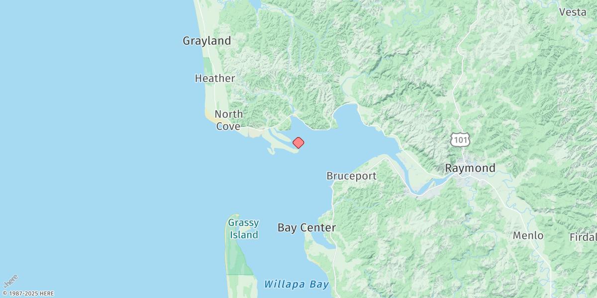 Map of Toke Point