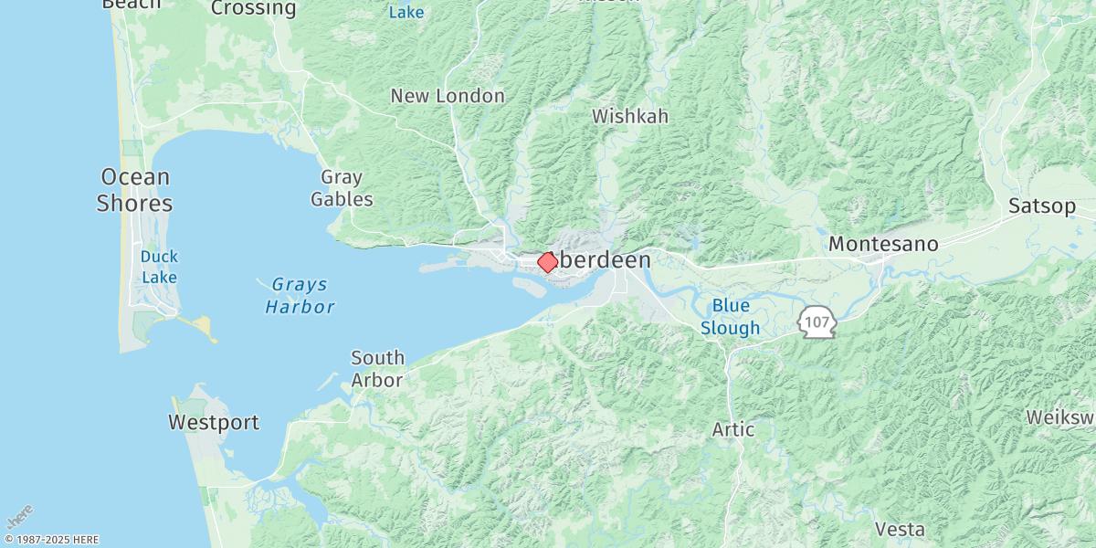 Map of Aberdeen