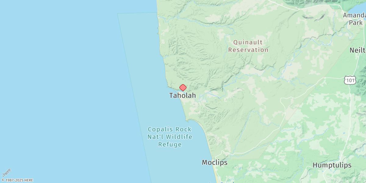 Map of Taholah