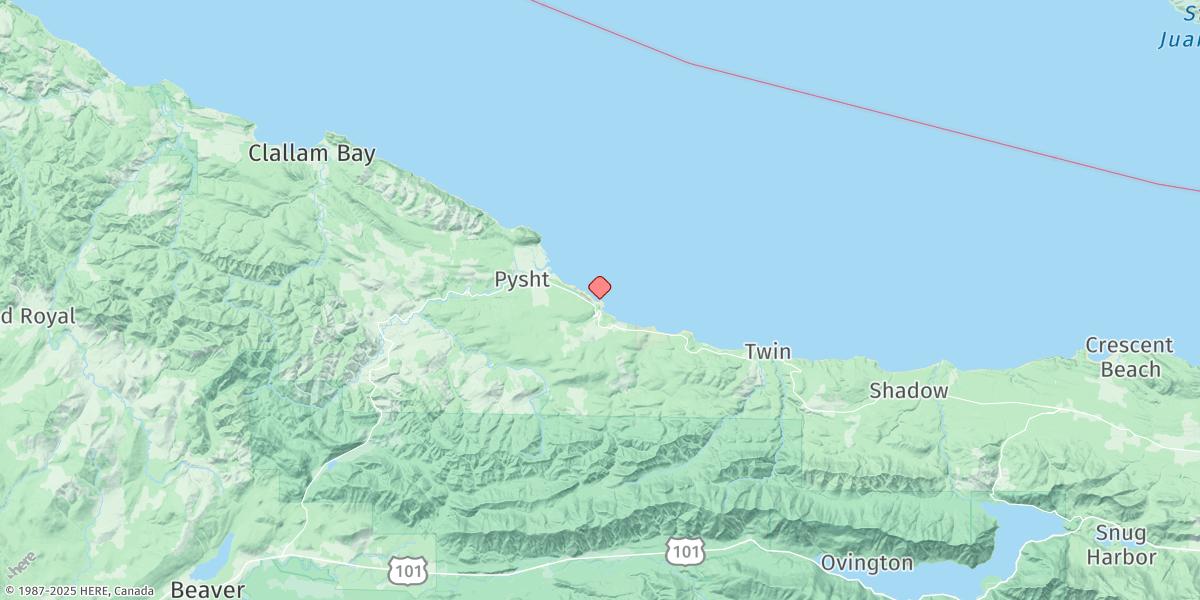 Map of Jim Creek