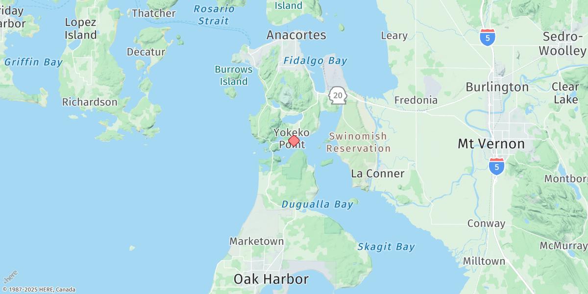 Map of Yokeko Point, Deception Pass
