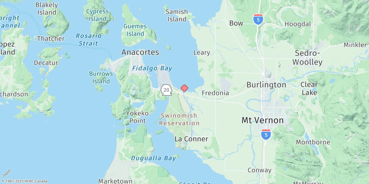Map of Swinomish Channel Ent., Padilla Bay