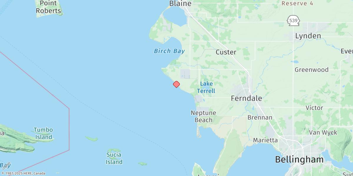Map of Cherry Point