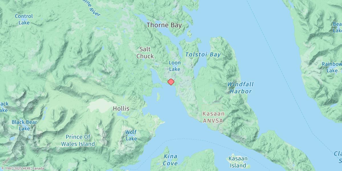 Map of Lindeman Cove