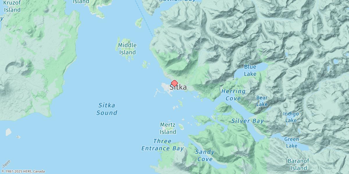 Map of Sitka